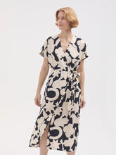 Load image into Gallery viewer, Nice Things Lucky charms print wrap dress Navy