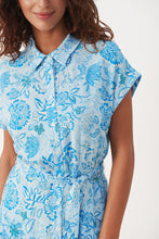 Load image into Gallery viewer, Part Two Atla print belted summer dress summer Song
