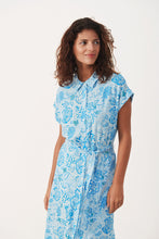 Load image into Gallery viewer, Part Two Atla print belted summer dress summer Song