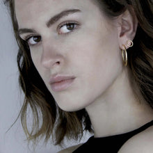 Load image into Gallery viewer, Dansk Audrey Glow Hoop Earring Gold Plating