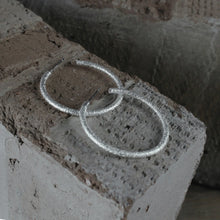 Load image into Gallery viewer, Dansk Audrey Glow Hoop Earring Silver Plating