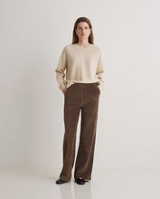 Load image into Gallery viewer, Yerse Dobra soft tricot cord trouser Taupe