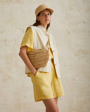 Load image into Gallery viewer, Yerse Waistcoat with self fabric rouleaux fastening Ecru