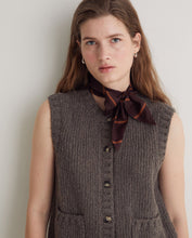 Load image into Gallery viewer, Yerse Patch pocket knit gilet Anthracite