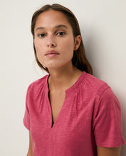 Load image into Gallery viewer, Yerse Ruched shoulder detail long jersey dress Raspberry - CW CW