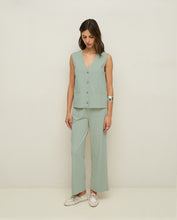 Load image into Gallery viewer, Yerse Jen jersey waistcoat Aquamarine - CW CW