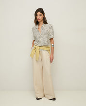 Load image into Gallery viewer, Yerse Graphic print shirt Navy Ivory - CW CW
