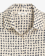 Load image into Gallery viewer, Yerse Graphic print shirt Navy Ivory - CW CW