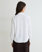 Load image into Gallery viewer, Yerse Two fabric basic shirt White - CW CW