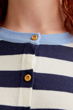 Load image into Gallery viewer, Compañia Fantastica striped cardigan Navy Cream - CW CW
