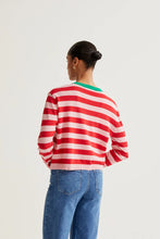 Load image into Gallery viewer, Compañia Fantastica striped cardigan Pink Red