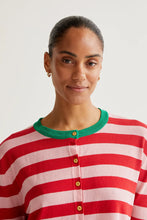 Load image into Gallery viewer, Compañia Fantastica striped cardigan Pink Red