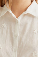 Load image into Gallery viewer, Compañia Fantastica Daisy embellished blouse White - CW CW