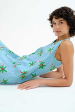 Load image into Gallery viewer, Compañia Fantastica Cocotero print sundress Turquoise - CW CW
