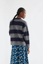 Load image into Gallery viewer, Compañia Fantastica Wide stripe jumper Navy Grey
