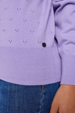 Load image into Gallery viewer, Numph Edna pointelle jumper Lilac Breeze
