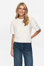 Load image into Gallery viewer, Numph Huby fluro flecked Tee Cloud Dancer - CW CW