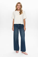 Load image into Gallery viewer, Numph Huby fluro flecked Tee Cloud Dancer - CW CW