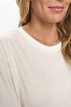 Load image into Gallery viewer, Numph Huby fluro flecked Tee Cloud Dancer - CW CW