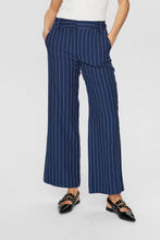Load image into Gallery viewer, Numph Felicia pinstripe trouser Dress Blue