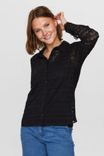 Load image into Gallery viewer, Numph Sissy lace shirt Caviar