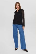 Load image into Gallery viewer, Numph Sissy lace shirt Caviar