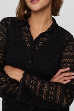 Load image into Gallery viewer, Numph Sissy lace shirt Caviar