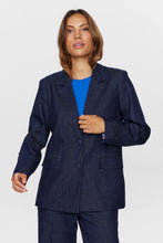 Load image into Gallery viewer, Numph Letta denim blazer Dark Blue Denim
