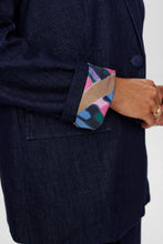 Load image into Gallery viewer, Numph Letta denim blazer Dark Blue Denim