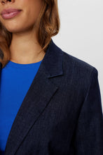 Load image into Gallery viewer, Numph Letta denim blazer Dark Blue Denim
