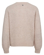 Load image into Gallery viewer, Numph Rietto pointelle multi colour button cardigan Mushroom