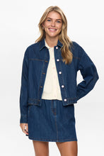 Load image into Gallery viewer, Numph Addison denim jacket Medium Blue Denim