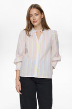 Load image into Gallery viewer, Numph Tashia candy stripe shirt Popcorn - CW CW