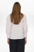 Load image into Gallery viewer, Numph Tashia candy stripe shirt Popcorn - CW CW
