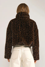 Load image into Gallery viewer, Numph Demi Faux Fur bomber jacket Black Coffee