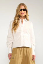 Load image into Gallery viewer, Numph Nuasho cotton shirt Bright White