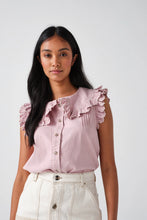 Load image into Gallery viewer, seventy + mochi Phoebe blouse Washed Dusty Rose
