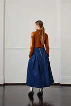 Load image into Gallery viewer, seventy + mochi Maddie denim skirt Dark Americana