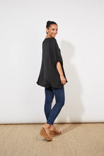 Load image into Gallery viewer, Haven Barbados satin relaxed oversized top Jet