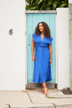 Load image into Gallery viewer, Haven Tulum multi function wrap/kimono dress Cobalt