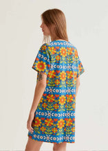 Load image into Gallery viewer, Compañia Fantastica Garden print mini dress Blue - CW CW