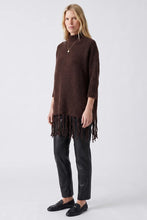 Load image into Gallery viewer, Artlove Flissae fringed hem knit Chocolate