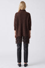 Load image into Gallery viewer, Artlove Flissae fringed hem knit Chocolate