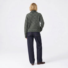 Load image into Gallery viewer, Artlove Anaura striped cardigan and scarf set Green