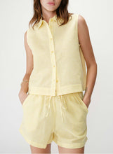 Load image into Gallery viewer, Grace & Mila Windell seersucker mini check s/l shirt Yellow - CW CW