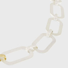 Load image into Gallery viewer, Dansk Audrey oval link two tone necklace Silver &amp; Gold Plated
