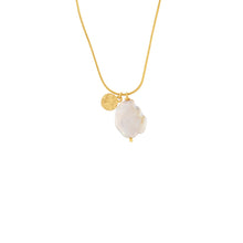 Load image into Gallery viewer, Dansk Audrey adjustable pearl necklace Gold Plated