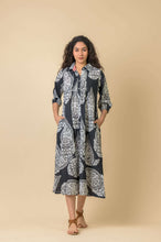Load image into Gallery viewer, Handprint Dream Apparel Redwood cotton dress Emperor Black - CW CW