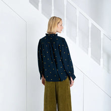 Load image into Gallery viewer, Bonté Anais star embroidery shirt Midnight