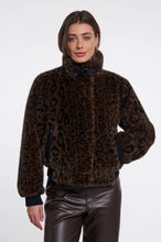 Load image into Gallery viewer, Rino & Pelle Ambra faux fur jacket Brown Leopard